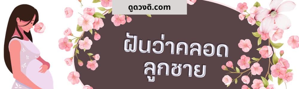 ฝันว่าคลอดลูกชาย