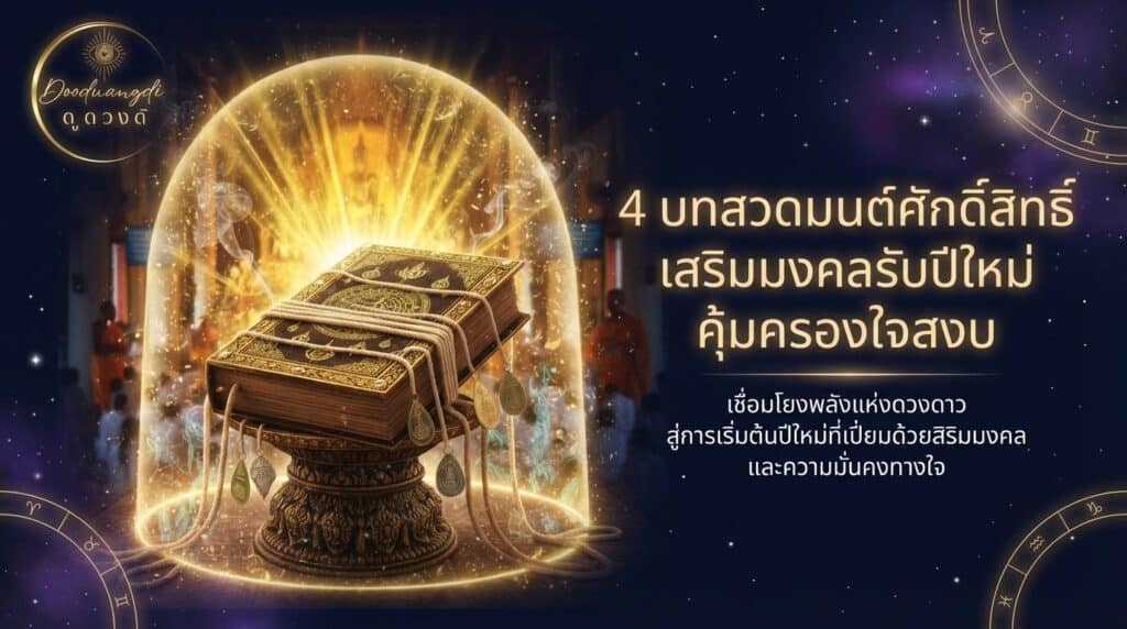 4 บทสวดมนต์ แคล้วคลาด รอดพ้นอันตราย อุ่นใจปีใหม่ บทความนี้จะพาทุกคนมาเจาะลึก 4 บทสวดมนต์ แคล้วคลาด ป้องกันอันตราย เสริมความอบอุ่นใจปีใหม่!!!
