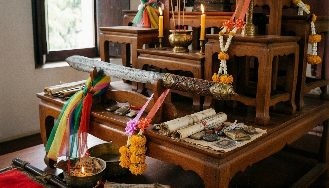 สุดยอดวิชาคาถาอาคม ดาบโบราณคือดาบอะไร หนึ่งในสุดยอดไสยวิทยาที่ทรงพลานุภาพมากที่สุดแขนงหนึ่ง ในทางการศึก การรบ ป้องกันข้าศึก ดัสกร ศัตรูอริราช!!
