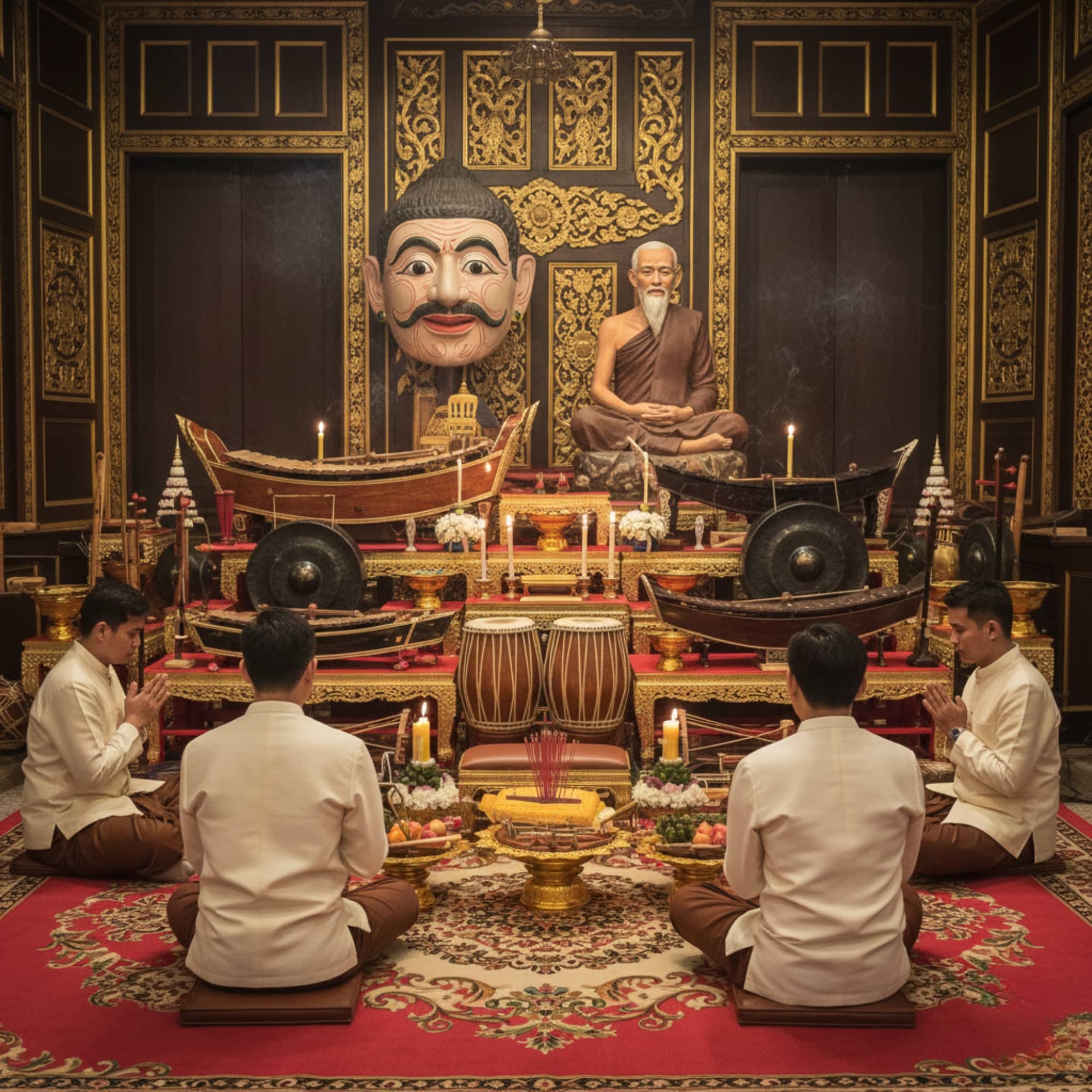 เรียนดนตรีไทย ทำไมต้องมีพ่อแก่เป็นครู หลายครั้งเรามักจะเห็นนักเรียนดนตรีไทยต้องกราบไหว้เครื่องดนตรีไทย บูชาพ่อแก่ในรูปลักษณ์ของเศียรพระฤาษีท่านั้น!!