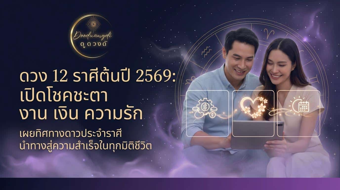 ดวงต้นปี 2569 ของ 12 ราศีเริ่มปีแบบไหน งาน เงิน ความรัก ใครที่รู้สึกว่าชีวิตช่วงก่อนหน้านี้ติดขัด เหนื่อย หรือยังไม่สุดทาง ปีใหม่นี้อาจเป็นจุดเปลี่ยนสำคัญของคุณ